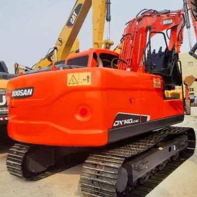 Использованный Doosan DH140 12 тонн экскаватор с ползучей машиной