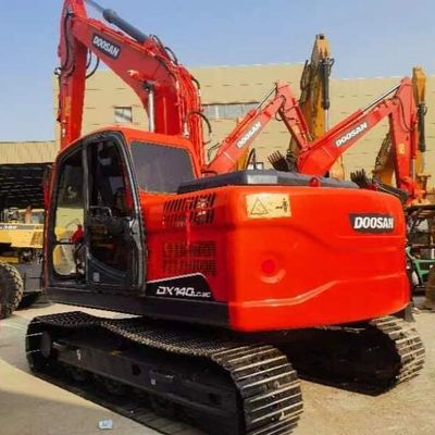 Использованный Doosan DH140 12 тонн экскаватор с ползучей машиной