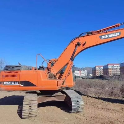 Использованный экскаватор Digger Doosan DH215W Строительная техника 48KW Экономия топлива