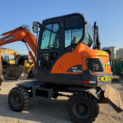 48 кВт Использованная экскаваторная машина DOOSAN Doosan DX60W Гидравлический экскаватор 5550 кг