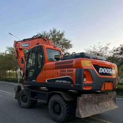 Doosan DX210W Использованный колесный экскаватор Гидравлический мини вторую ручку экскаватор 20100 кг