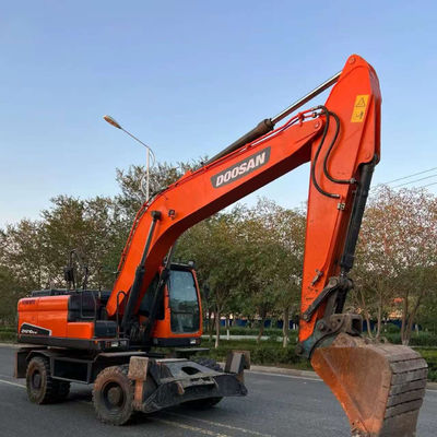 Doosan DX210W Использованный колесный экскаватор Гидравлический мини вторую ручку экскаватор 20100 кг