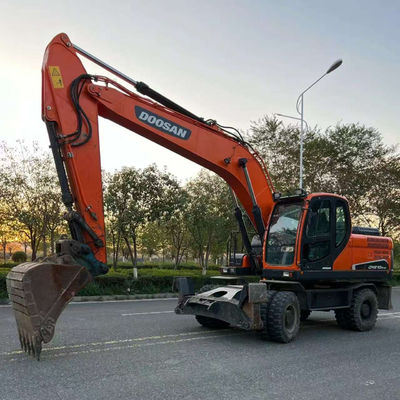 Doosan DX210W Использованный колесный экскаватор Гидравлический мини вторую ручку экскаватор 20100 кг