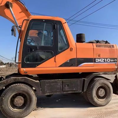 Doosan 210w-7 Использованный колесный экскаватор экскаватор 115кВт Для горнодобывающей промышленности