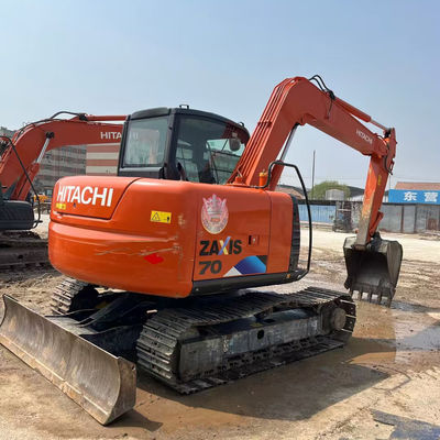 Hitachi ZX70 Использованная гидравлическая экскаваторная экскаваторная машина 6510 кг