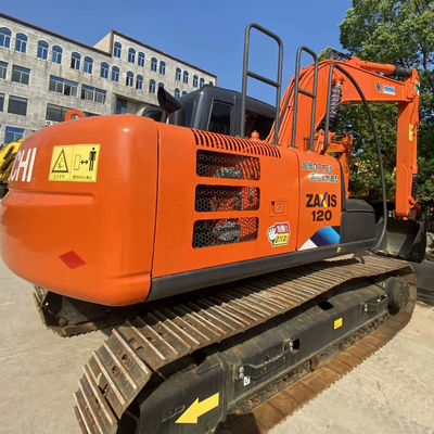 Хитачи ZX120 Использованный экскаватор типа Crawler Second Hand Digger 12 тонн