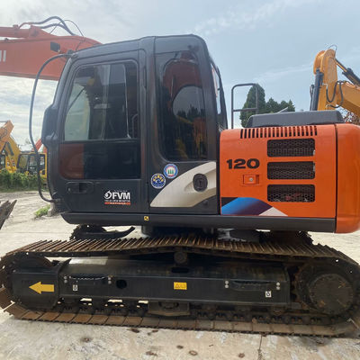 Хитачи ZX120 Использованный экскаватор типа Crawler Second Hand Digger 12 тонн