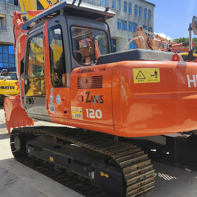 Хитачи ZX120 Использованный экскаватор типа Crawler Second Hand Digger 12 тонн