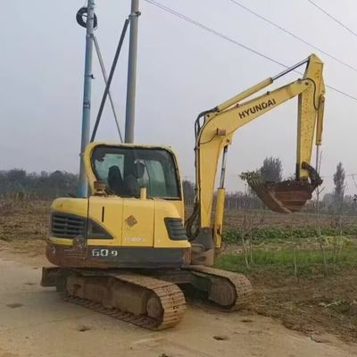 Подержанный экскаватор Hyundai 60 Digger Mini Hydraulic Crawler Excavator 5850kg