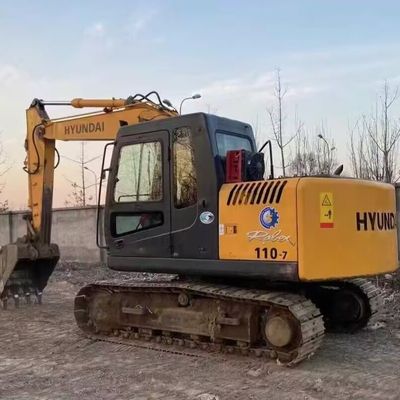 Hyundai R110-7 Использованный экскаватор-крейлер Эксплуатационный экскаватор 11200 кг 0,30-0,59 м3