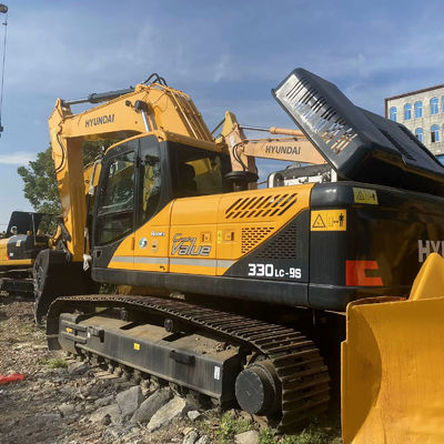 Использованное оборудование для перемещения земли Hyundai 330 Crawlerl экскаватор 32,84 тонны подержанный