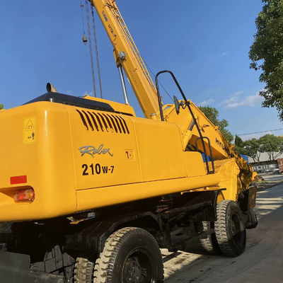 Использованный экскаватор Hyundai 210w-7 Строительная техника с антиабразивными треками