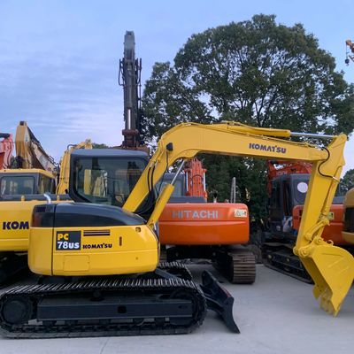 Использованный экскаватор Komatsu Pc78 7,67 тонн Подержанный экскаватор для строительства