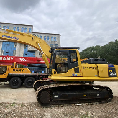 Желтый цвет Komatsu PC350 Использованные копальники Komatsu 32300 кг Для строительной добычи