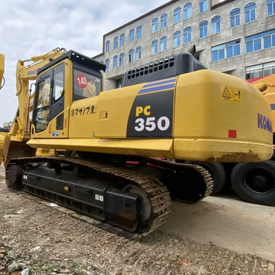 Желтый цвет Komatsu PC350 Использованные копальники Komatsu 32300 кг Для строительной добычи