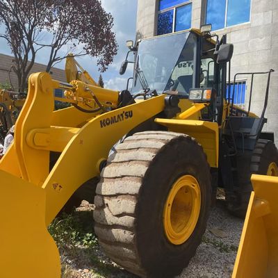 Строительные работы Используется Komatsu WA470 загрузчик 204кВт Водное охлаждение Второй ручной загрузчики