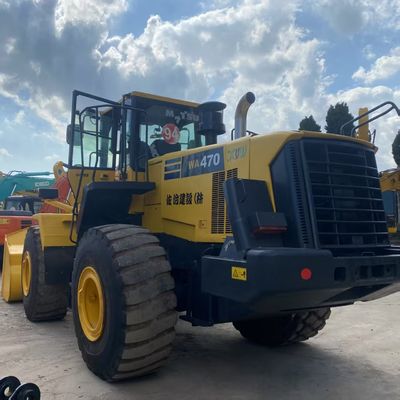 Строительные работы Используется Komatsu WA470 загрузчик 204кВт Водное охлаждение Второй ручной загрузчики