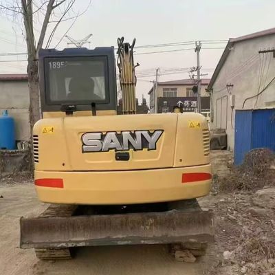 2200 оборотов в минуту Подержанная мини-экскаваторная машина SANY 75C 7280 кг
