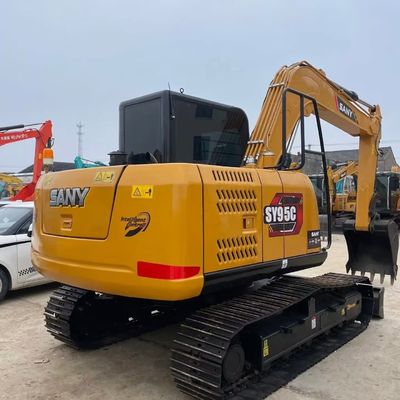 Желтая Подержанная мини-копальная машина SANY 95c Подержанная экскаватор 9180кг