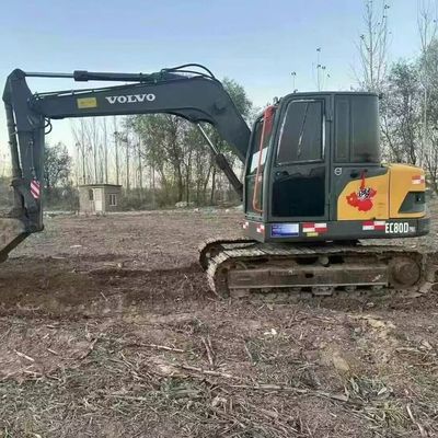 Volvo 80D Mini Excavator Digger 42kw 2100rpm для дорожного строительства