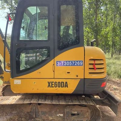 Желтая Использованная экскаваторная машина XCMG Xcmg 60DA