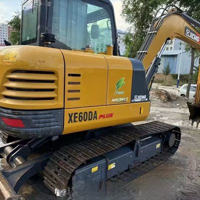 Дизельный двигатель Использованный мини-экскаватор Digger XCMG XE60DA Гидравлический экскаватор Crawler